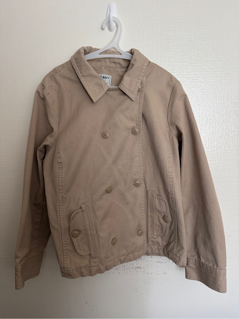 Old Navy Women’s Tan Jacket with Patterned Lining